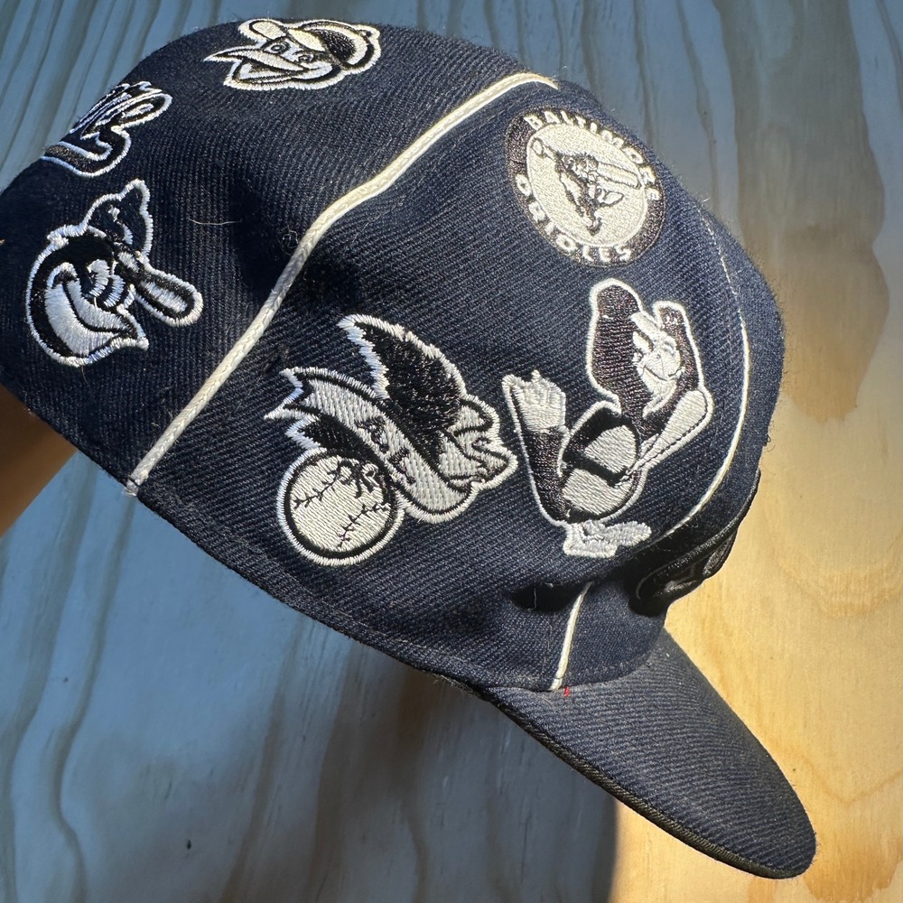 American Needle Baltimore Orioles Cooperstown Collection Fitted Hat 7 1/2 Navy